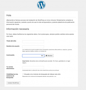 Que es Wordpress - Datos Personales