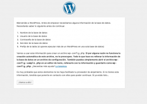 Que es Wordpress - Pantalla Inicial